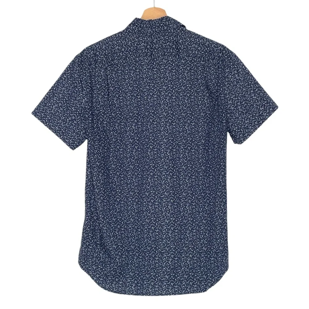 J. Crew Mercantile Flex Short-Sleeve Printed Casual Button Down Shirt Medium